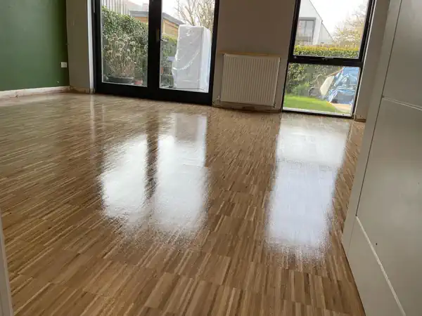 Stained and refinished floors in a Wollongong home