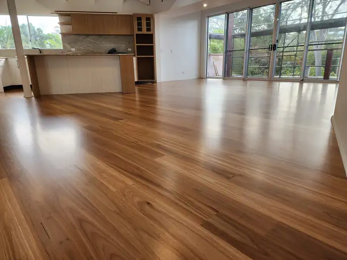 Polished wooden floors in a home in Wollongong